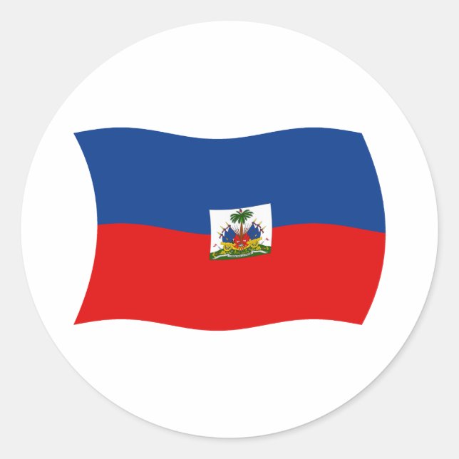Haiti Flag Sticker (Front)