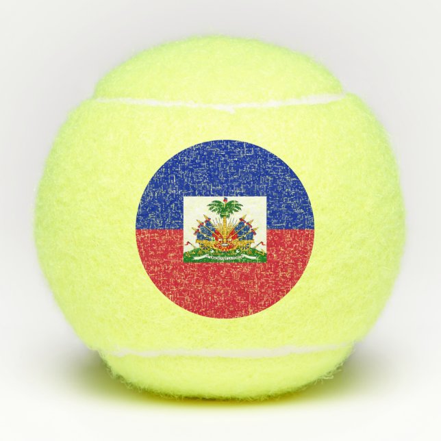 Haiti Flag Tennis Balls (Front)