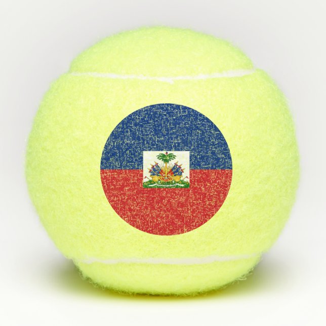 Haiti flag tennis balls (Front)
