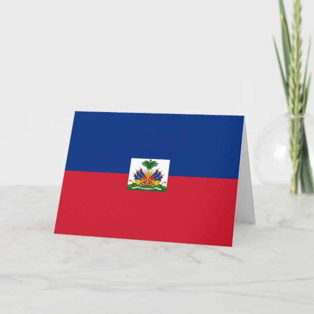 Haiti flag thank you card (Front)