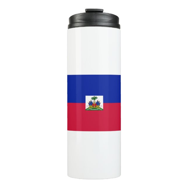 Haiti Flag Thermal Tumbler (Front)