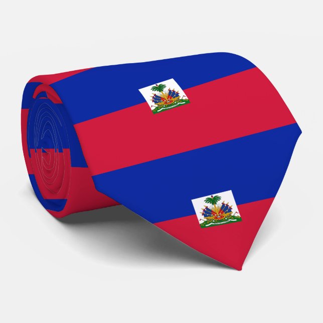 Haiti flag tie (Rolled)