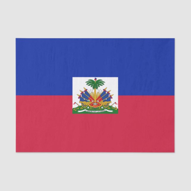 Haiti Flag Tissue Paper (Front)