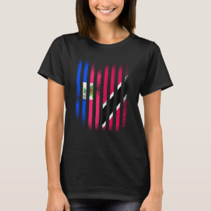 Haiti Flag Trinidad&Tobago Grown Country Flags Str T-Shirt