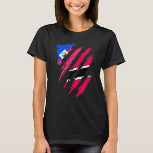 Haiti Flag Trinidad&Tobago Grown Patriot Country S T-Shirt