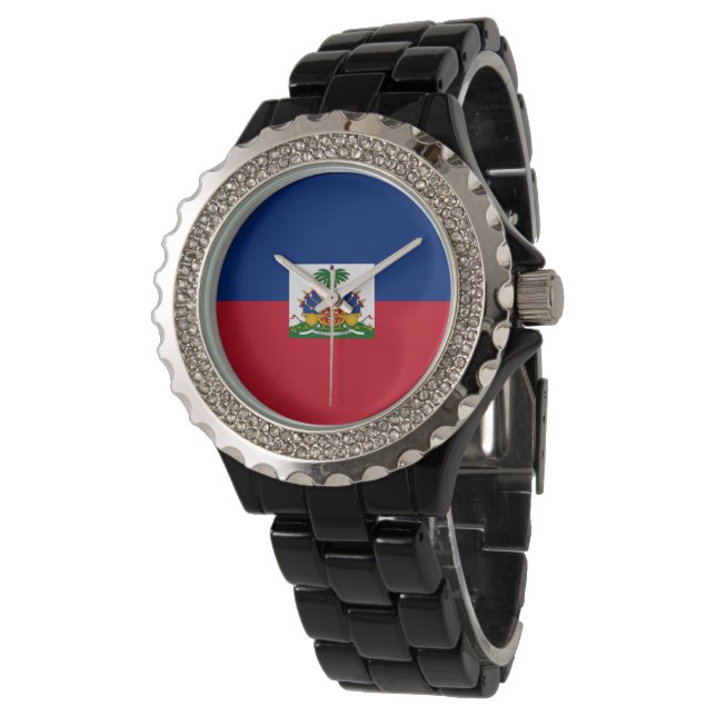 Haiti flag watch (Angled)