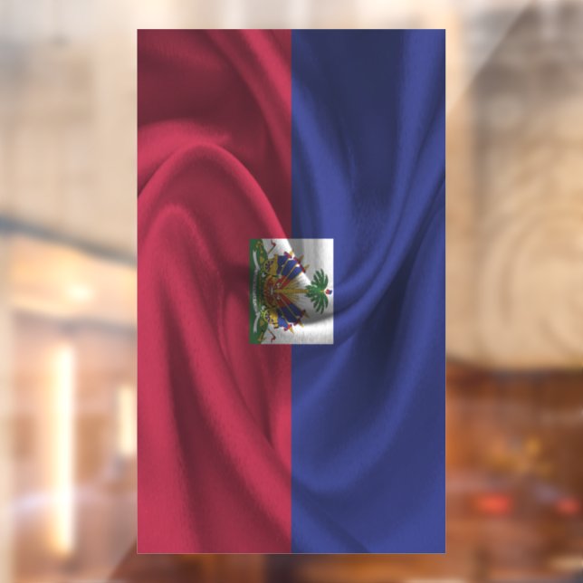 Haiti Flag Window Cling (Sheet 2)