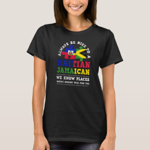Haiti Haitian America Jamaica Caribbean Combo Mixe T-Shirt