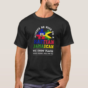 Haiti Haitian America Jamaica Caribbean Combo Mixe T-Shirt
