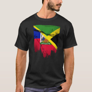 Haiti Haitian America Jamaica Caribbean Combo Mixe T-Shirt