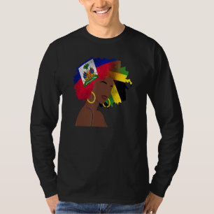 Haiti Haitian America Jamaica Caribbean Woman Girl T-Shirt