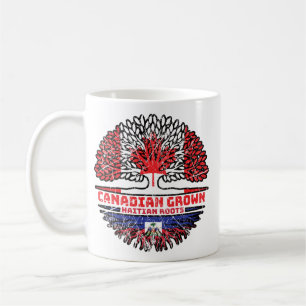 Haiti Haitian Canadian Canada Tree Roots Flag Coffee Mug