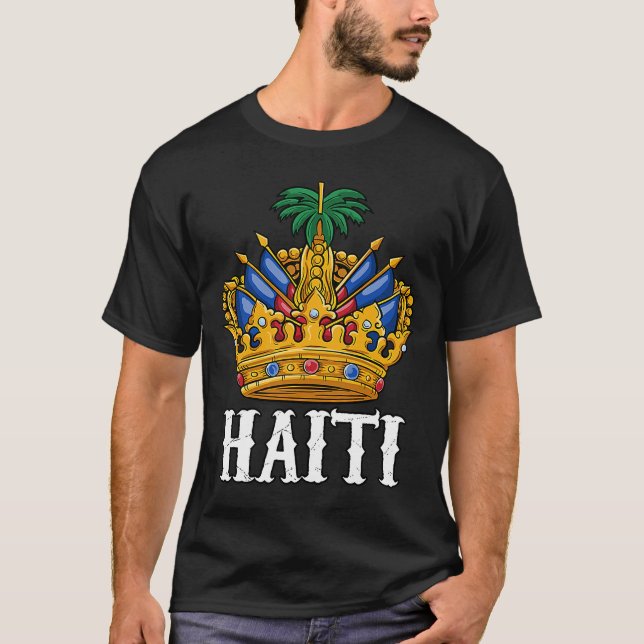 Haiti Haitian Flag Day Proud Prince Boy Ayiti Kid  T-Shirt (Front)