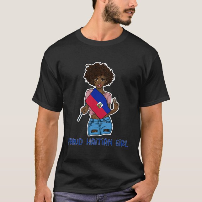 Haiti Haitian Flag Day Proud Woman Ayiti Girl  21 T-Shirt (Front)