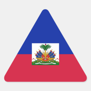 Haiti – Haitian Flag Triangle Sticker