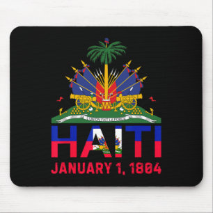 Haiti Island Cute Haiti Date Of Independence  Mouse Mat