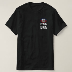 Haiti It's In My DNA Fingerprint Haitian Flag T-Shirt