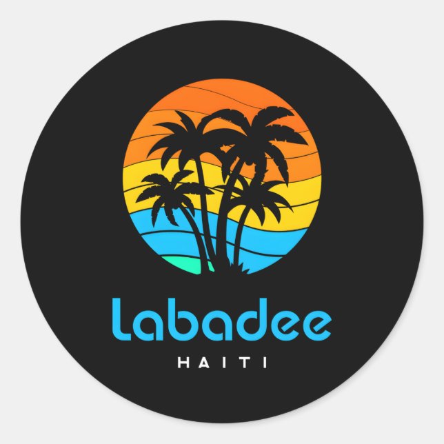 Haiti Labadee Classic Round Sticker (Front)
