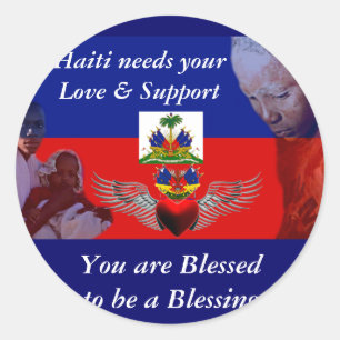Haiti_Love& Support_ Sticker