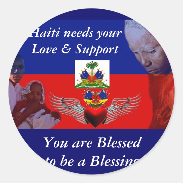 Haiti_Love& Support_ Sticker (Front)