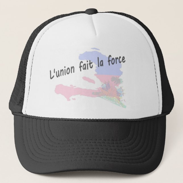 Haiti - L'union fait la force Trucker Hat (Front)