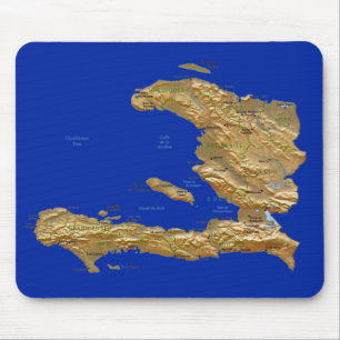 Haiti Map Mousepad