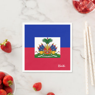 Haiti Napkins, Haitian Flag party /sport fans Napkin
