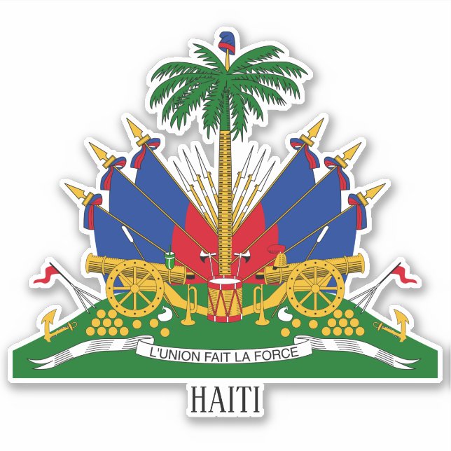 Haiti National Coat Of Arms Patriotic (Front)