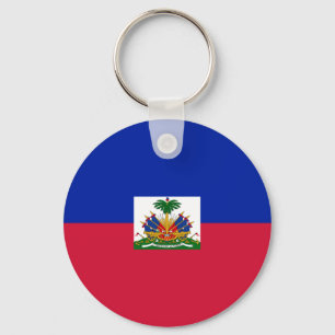 Haiti National World Flag Key Ring