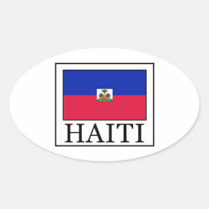 Haiti Oval Sticker