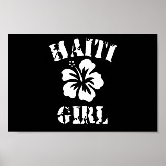 Haiti Pink Girl Poster
