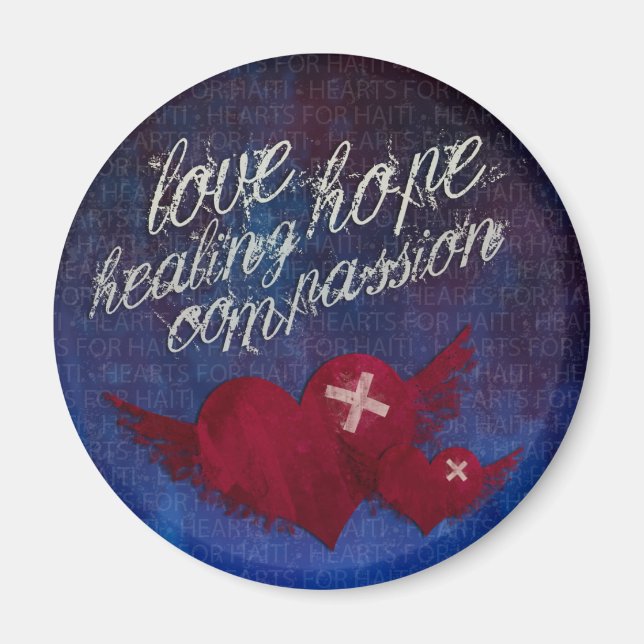 Haiti Relief Valentine Fridge Magnets (Front)