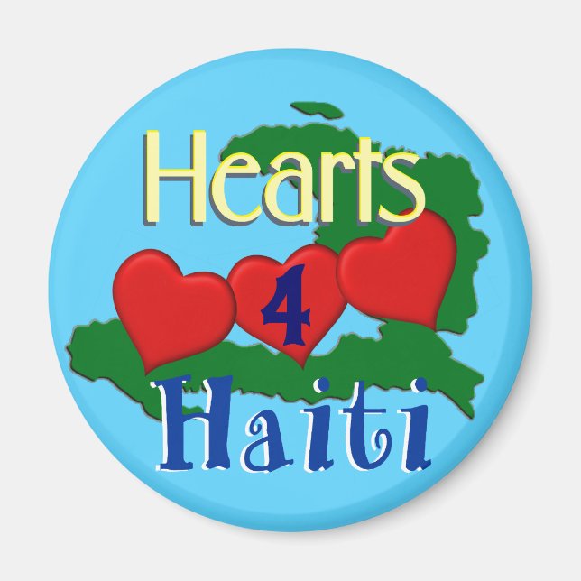Haiti Relief Valentine Fridge Magnets (Front)