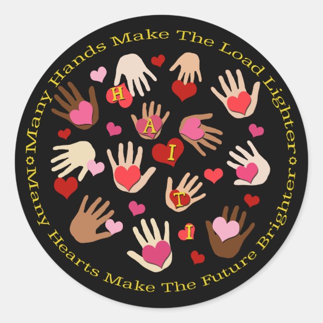 Haiti Relief Valentine Stickers (Front)