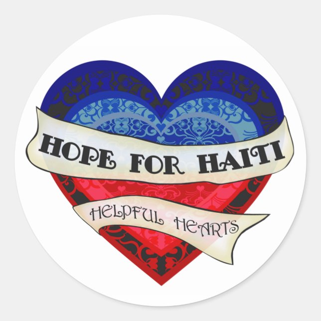 Haiti Relief Valentine Stickers (Front)