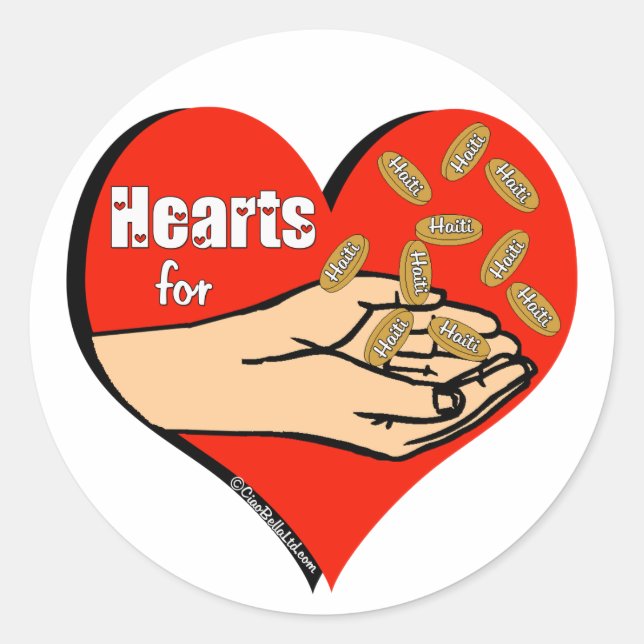 Haiti Relief Valentine Stickers (Front)