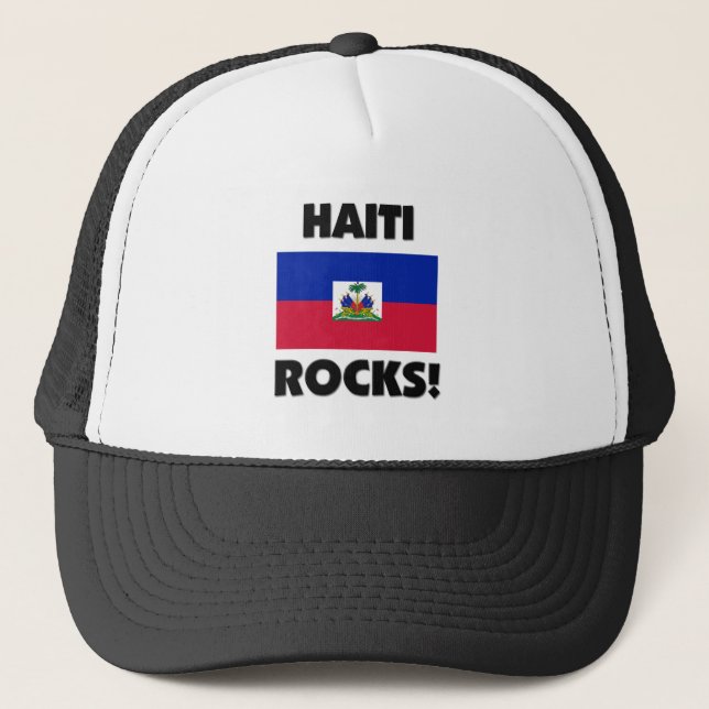 Haiti Rocks Trucker Hat (Front)