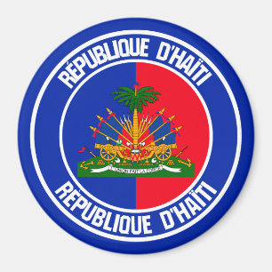 Haiti Round Emblem Magnet