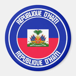 Haiti Round Emblem Magnet