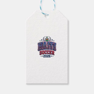 Haiti Soccer 2026 Soccer Bold Country Typography C Gift Tags