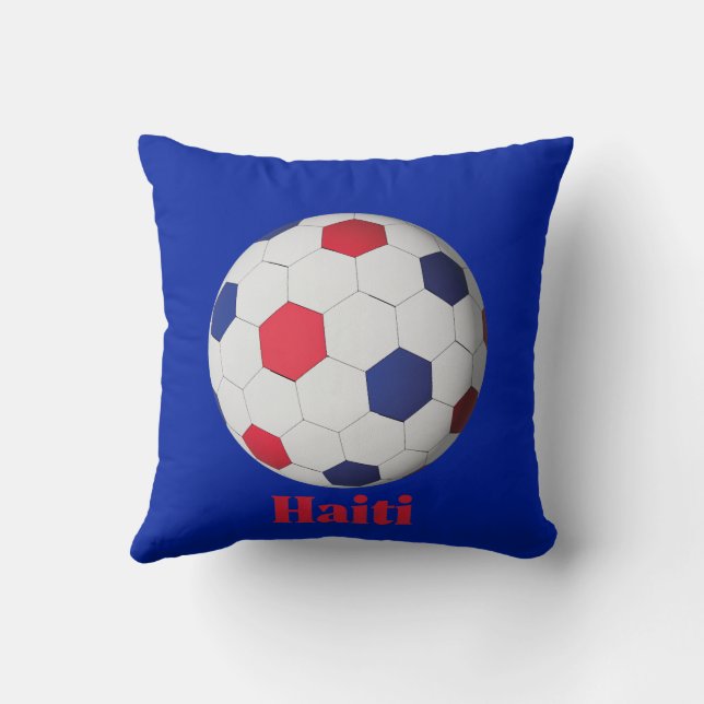 Haiti Soccer Cushion (Back)