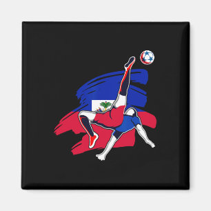 Haiti Soccer Fans Jersey Pride Proud Haitian Footl Magnet