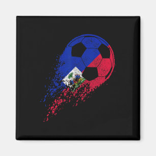 Haiti Soccer Haitian Flag Pride Soccer Player Magnet