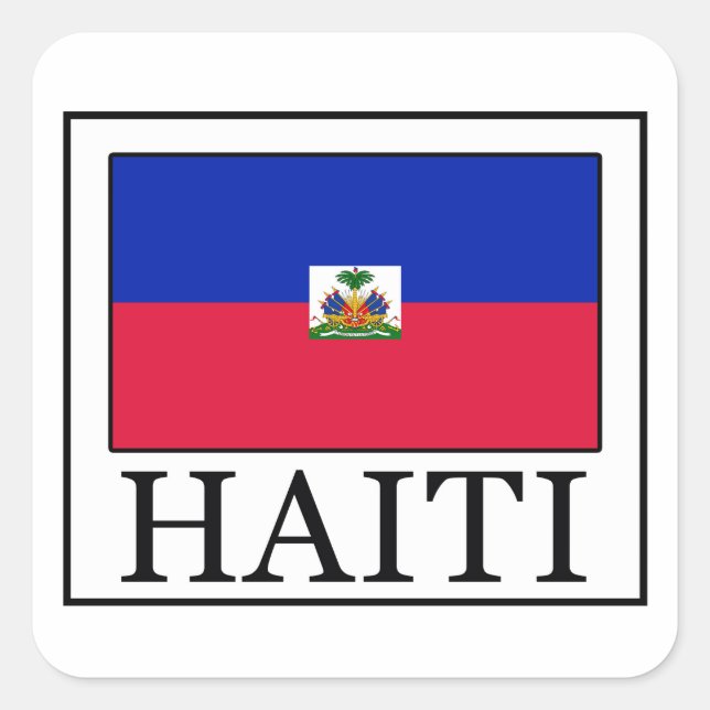 Haiti Square Sticker (Front)
