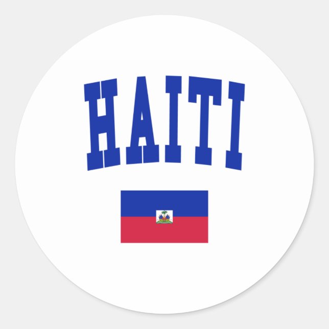 Haiti Style Classic Round Sticker (Front)