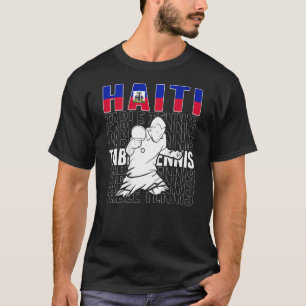 Haiti Table Tennis Support Haitian Ping Pong T T-Shirt