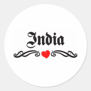Haiti Tattoo Style Classic Round Sticker