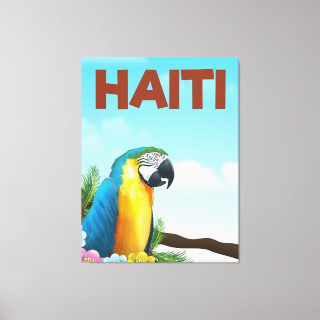 Haiti Travel poster Canvas Print (Front)