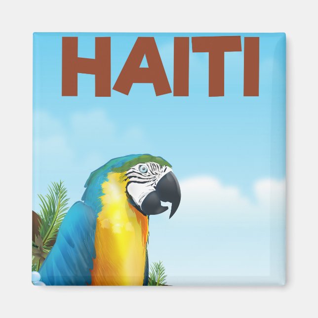 Haiti Travel poster Magnet (Front)