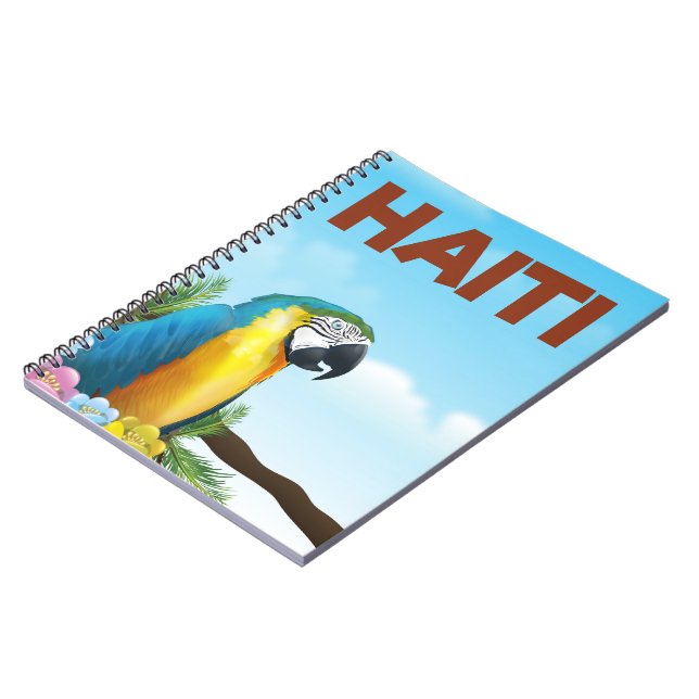 Haiti Travel poster Notebook (Left Side)